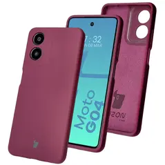 Bizon Soft Case Motorola Moto G04 dark purple