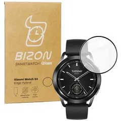 Bizon Glass Watch Edge Hybrid Xiaomi Watch S3 47 mm black