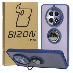 Bizon Case Hybrid Ring Realme 12 / 12x smoky with a navy blue frame