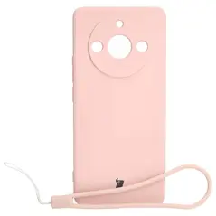 Bizon Case Silicone Sq Realme 11 Pro / 11 Pro+ light pink