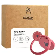 Bizon Accessories Ring Turtle universal pink