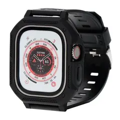 Bizon Strap + Case Watch Armor Apple Watch Ultra 49mm black