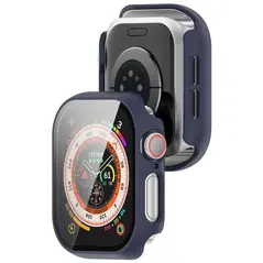Bizon Case+Glass Watch Apple Watch 10 46mm dark blue