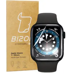 Bizon Glass Hydrogel Apple Watch 8/7 45mm [2 PACK]