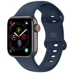 Bizon Strap Watch Silicone Apple Watch 38/40/41/42 mm navy blue