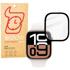 Bizon Glass Watch Edge Hybrid Apple Watch 10 42 mm black