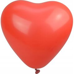 Μπαλόνια με καρδιά Arpex Red 100 τμχ 6881349 5907667222064