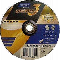 Δίσκος λείανσης Norton Clipper NQ24P-230x7.0x22.23-T27 NOR-Quantum 3 7938861 8711479630019