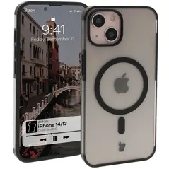 Bizon Case MatteO Apple iPhone 14 / Phone 13 transparent with black frame