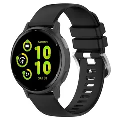 Bizon Strap Watch Silicone Pro Garmin Vivoactive 5 black