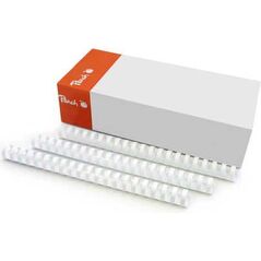Peach Peach Binding Combs 20mm wh A4 100 pcs - PB420-01