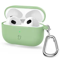 Bizon Case Headphone Silicone Apple AirPods 4 light green