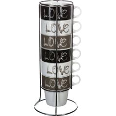 Art-Pol Komplet 6 filiżanek Love 260 ml