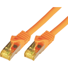 Mcab Patchcord, S-FTP, Cat7, PIMF, LSZH, 0.5m, pomarańczowy (3701)