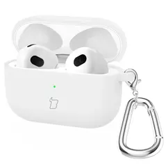 Bizon Case Headphone Silicone Apple AirPods 4 white