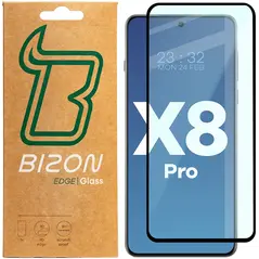 Bizon Glass Edge 3D Oppo Find X8 Pro black frame