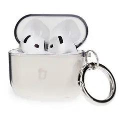 Bizon Case Headphone Clear Apple AirPods 4 clear-black