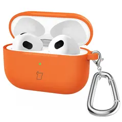 Bizon Case Headphone Silicone Apple AirPods 4 orange