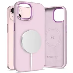 Tech-Protect Silicone Pure MagSafe Apple iPhone 15 Pink Pearl