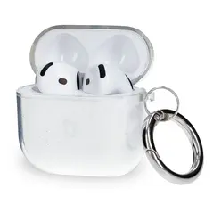 Bizon Case Headphone Clear Apple AirPods 4 clear-brocade