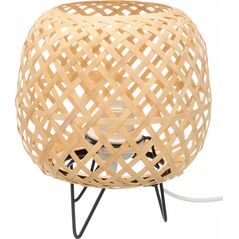 Επιτραπέζιο φωτιστικό Giftdecor επιτραπέζιο φωτιστικό OVAL πλεγμένο από μπαμπού, 20 x 23 cm 14195291 8430852193889