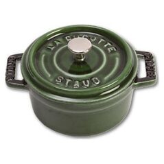 STAUB Staub Mini Cocotte 10cm round basil green, cast iron