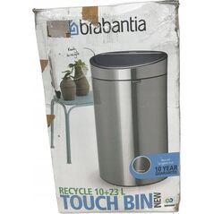 Κάδος απορριμμάτων Brabantia Κάδος απορριμμάτων Brabantia Κάδος αφής Νέος, ανακύκλωση, 23+10 L Platinum 9242937 8710755117909