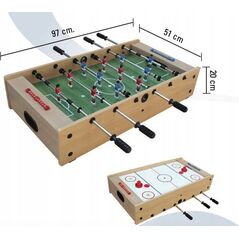 Usorteret Futbolo stalas F-MINI 2 IN1 telescopic rods