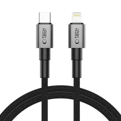 Tech-Protect Ultraboost DNA USB-C / Lightning Cable PD27W/3A 100cm Iron Grey