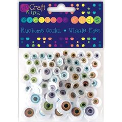 DP Craft Ruchome oczy naturalne mix