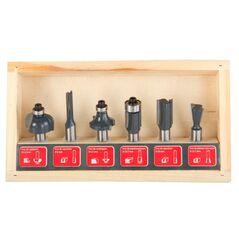 Pro-Line Zestaw frezów do drewna 8mm 6szt. 93121