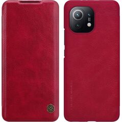 Nillkin Nillkin QIN skórzane etui do Xiaomi Mi 11 Czerwone