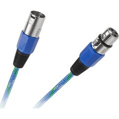 Kabel XLR - XLR 5m niebieski (KPO2754-5)