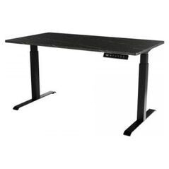 Biurko Cama Meble Biurko z el. reg. wys. MOON 150x80 czarny/san sebas