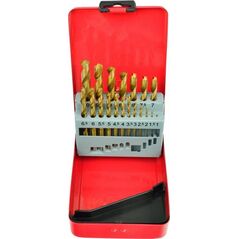 Wiertło Geko KPL.WIERTEŁ 19SZT.1-10MM POW.TYT. MET.BOX(40) G38234 GEKO