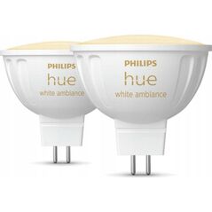 Signify Philips Hue White Amb. MR16 LED Lampe Doppelpack 2x400lm