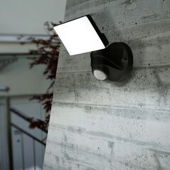 Kinkiet EGLO EGLO Zewnętrzna lampa ścienna LED Pagino z czujnikiem, 13 W, czarna