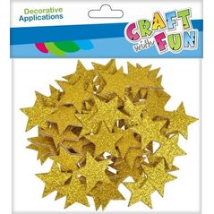 Craft with Fun OZDOBA DEK EVA GWIAZD BROK SPRZYL 60ST CF 12/144