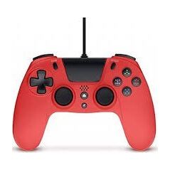 Pad Gioteck Kontroler przewodowy VX-4 dla PlayStation 4 czerwony