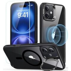 ESR Zestaw ESR Classic Hybrid Kickstand HaloLock MagSafe & Tempered Glass Apple Apple iPhone 16 Plus Clear/black