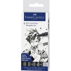 Faber-Castell pióro kreślarskie Pitt Artist Pen Mangaka 6 szt