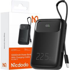 Powerbank Mcdodo MCDODO POWERBANK 10000MAH Z WYŚWIETLACZEM 3X USB USB-C 22,5W + KABEL USB-C