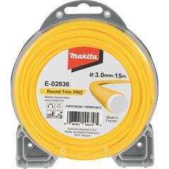 Makita MAKITA ŻYŁKA NYLONOWA OKRĄGŁA 3,0mm/15m PRO ME-02836