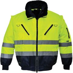 Portwest Pj50 Portwest Kurtka Y Bomber Ostrzegawcza 4W1 L