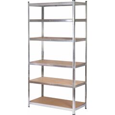 AWTools AWTOOLS REGAŁ 6 PÓŁEK 200x90x40 NOŚNOŚĆ 300kg / 6.0mm - WCISKANY SZYBKI MONTAŻ