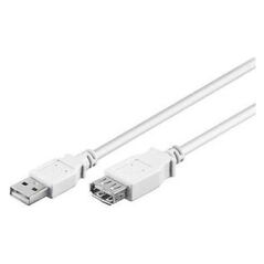 Kabel USB Goobay USB-A - USB-A 3 m Biały (50961)