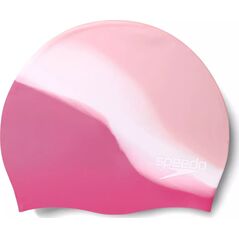 Speedo Dziecięcy czepek silikonowy Speedo MULTI COLOUR SILC CAP JU oyster/white/blush
