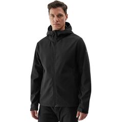 Kurtka męska softshell 4F M283 głęboka czerń 4FWAW24TSOFM283 20S  M