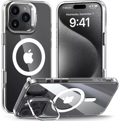 4kom.pl Etui do iPhone 16 Pro MagStand MagSafe na telefon Clear