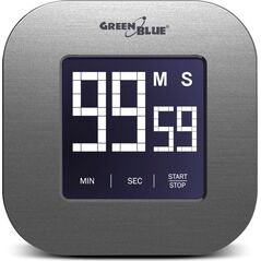 Minutnik GreenBlue cyfrowy Magnes z dotykowym ekranem czarny (GB524)